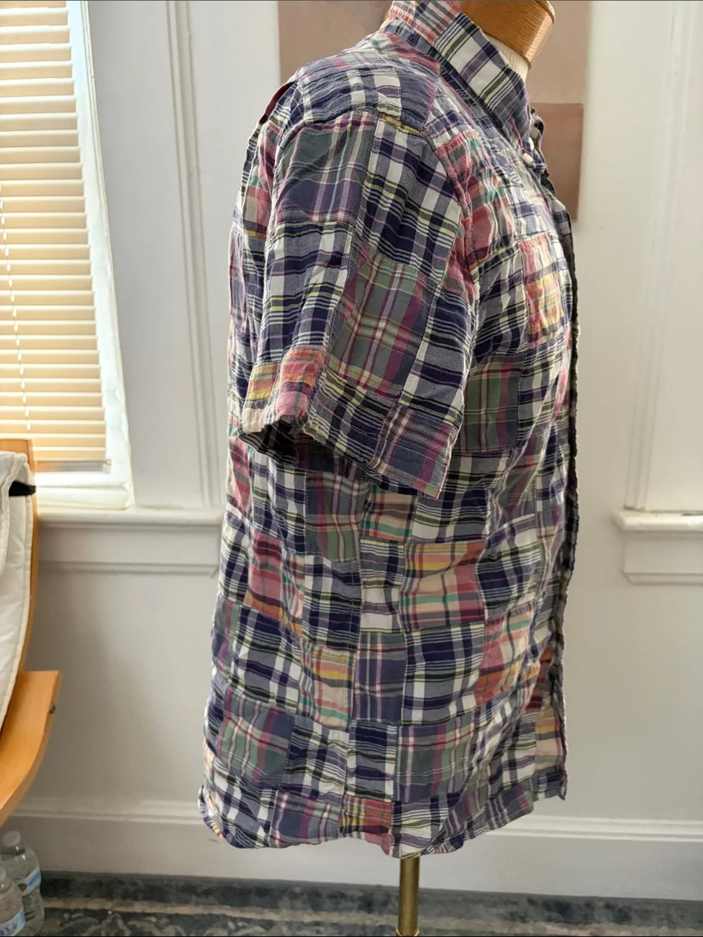 J.crew Men's Multicolor Plaid Short-Sleeve Button-Down Shirt